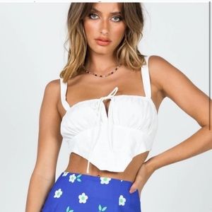 NWT Princess Polly XX Hanna White Milk Maid Corset Top 4